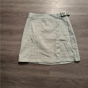 Brandy Melville Plaid Wrap Skirt